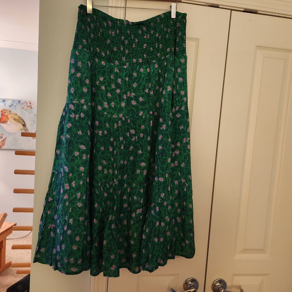 Roller Rabbit Pull-On Maxi Skirt. Size XL